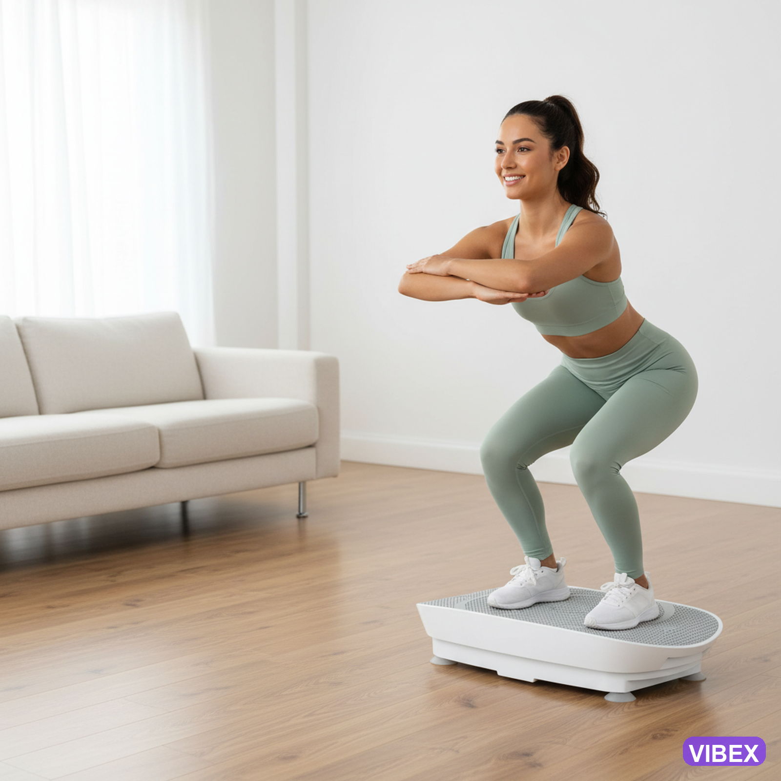VIBEX vibration plate in use